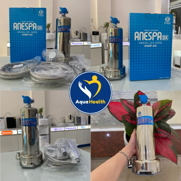 Hình ảnh máy tắm khoáng Kangen Anespa DX tại showroom AquaHealth
