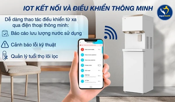 IOT kết nối và điều khiển thông minh trên máy lọc nước làm đá Toshiba TWP-IW2469SVN(W)