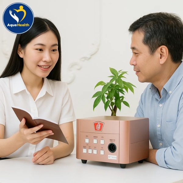 Hỏi rõ nguồn gốc, năm sản xuất, tình trạng sử dụng của máy xung điện trị liệu đã qua sử dụng