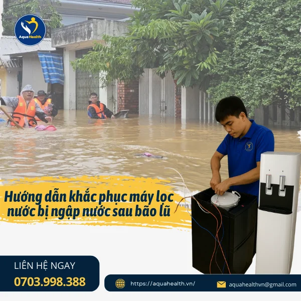 Hướng dẫn sửa máy lọc nước bị ngập nước 