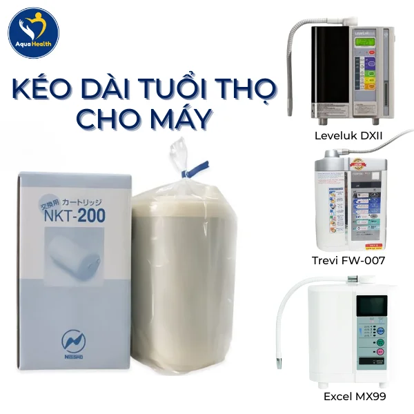 Thay lõi lọc máy ion kiềm NKT-200 giúp kéo dài tuổi thọ máy