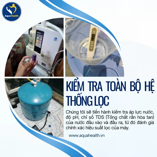 Dịch vụ sửa máy lọc nước giúp bạn kiểm tra toàn bộ hệ thống