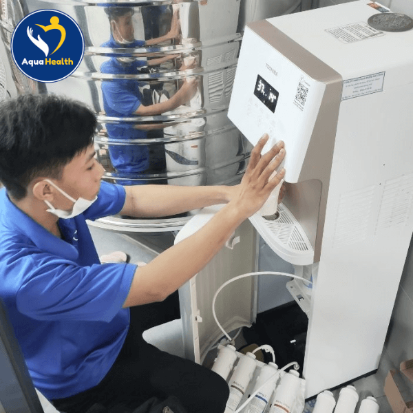 Kỹ thuật AquaHealth khắc phục tình trạng máy lọc nước Toshiba không ra nước