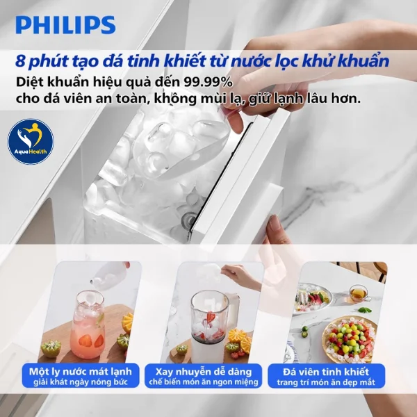 Máy lọc nước làm đá Philips ADD6922CG/97 - Làm đá tinh khiết chỉ trong 8 phút