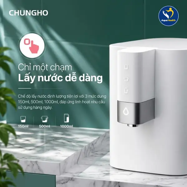 Máy lọc nước Chungho Tidy WP-43C6500M - Thao tác lấy nước nhanh chỉ 1 chạm