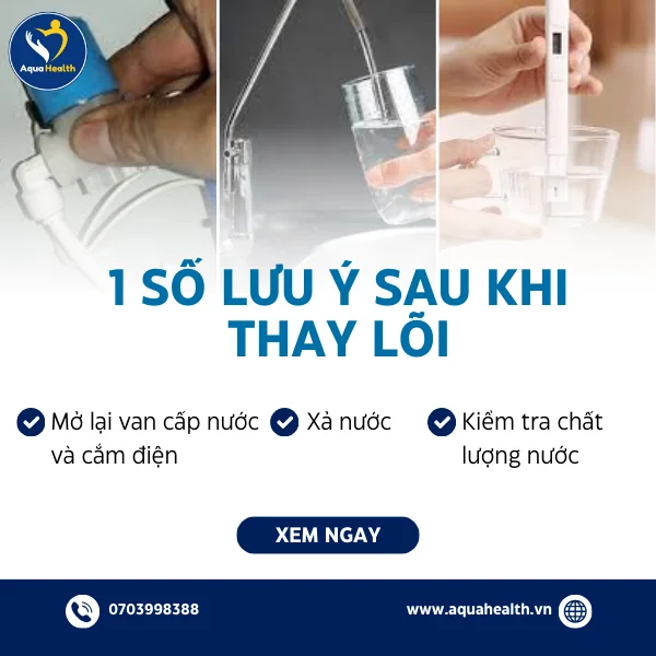 Một số lưu ý khi thay lõi máy Coway Harry CHP-590R