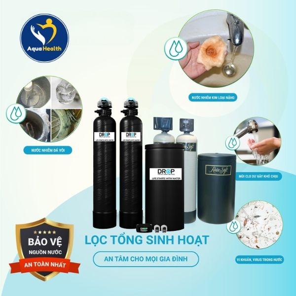 Hệ thống lọc tổng cho căn hộ gia đình, doanh nghiệp