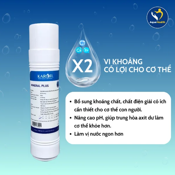 Bộ 11 lõi Karofi KAD-D66/ D66S - Lõi lọc Karofi Mineral Plus