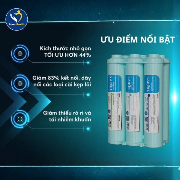 Bộ 11 lõi Karofi KAD-D66/ D66S - Lõi lọc Karofi Smax hiệu suất cao HP 6.0