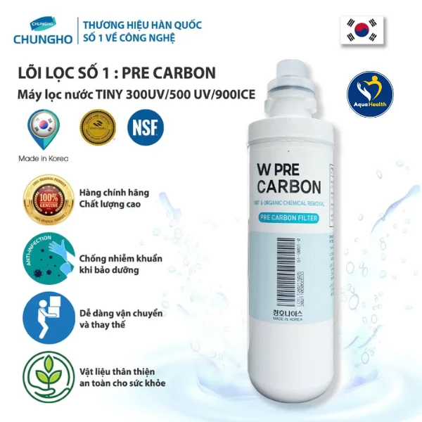 Lõi số 1 : Bước đệm cho nguồn nước tinh khiết - máy lọc nước chungho tiny