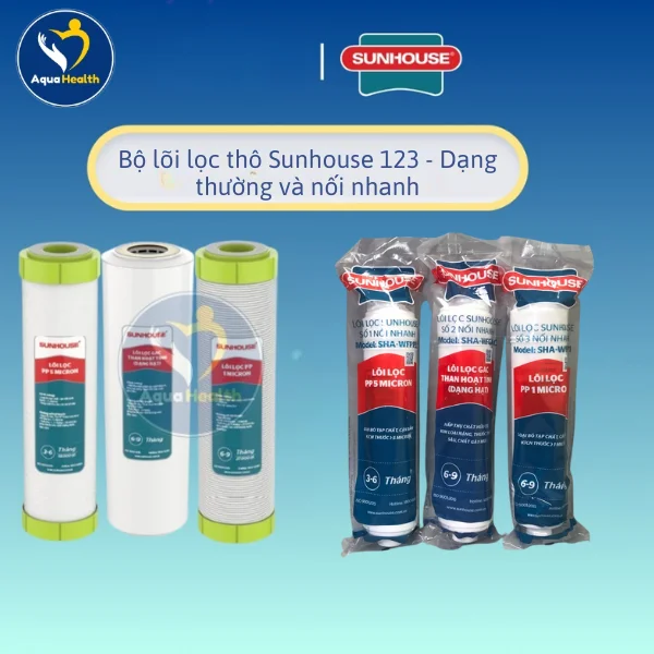 Lõi Lọc Thô Sunhouse 123 (Nối nhanh, Thường)
