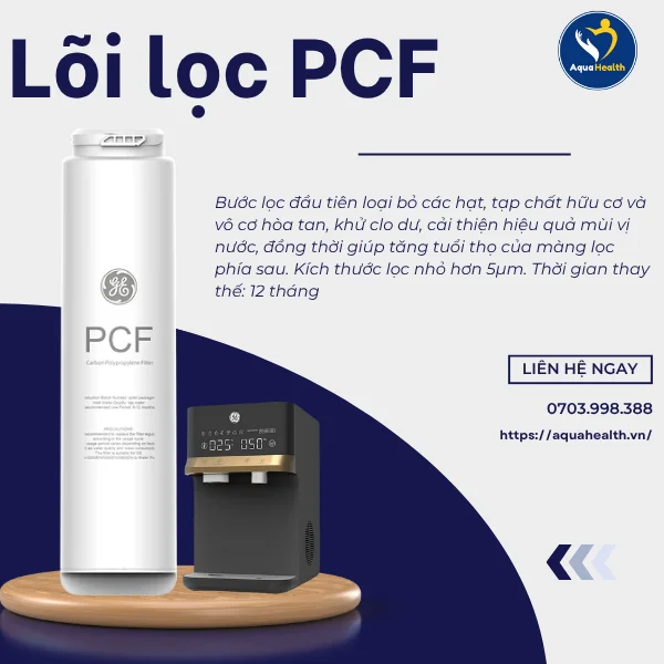 Lõi lọc nước GE CTS20 lõi lọc PCF giúp tăng độ tinh khiết cho nước