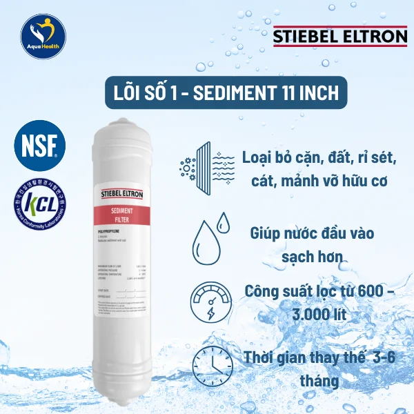 Máy lọc nước Stiebel Eltron Cloud - lõi số 1 sediment
