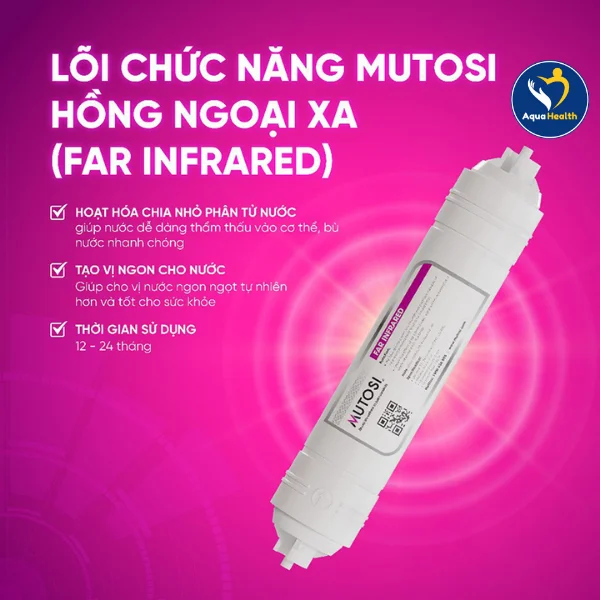 bộ 8 lõi lọc nước Mutosi - lõi số 6 lõi chức năng hồng ngoại xa