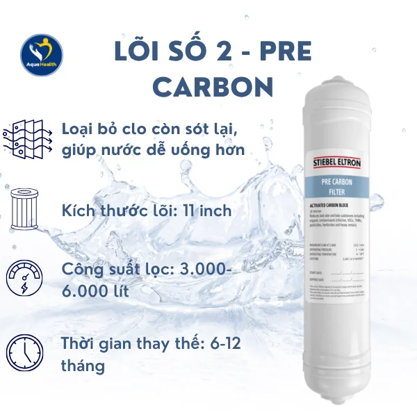 Lõi lọc nước Stiebel Eltron Could - Lõi số 2: Pre-Carbon
