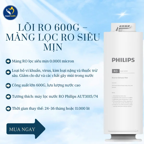 Lõi lọc nước Philips AUT3015/74 - Lõi RO 600G