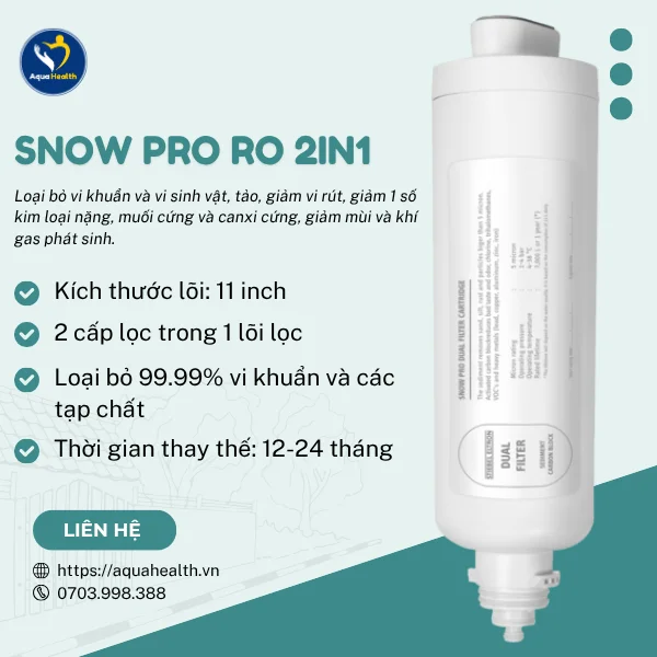 Lõi lọc nước Stiebel Snow Pro - Lõi Snow Pro RO 2in1