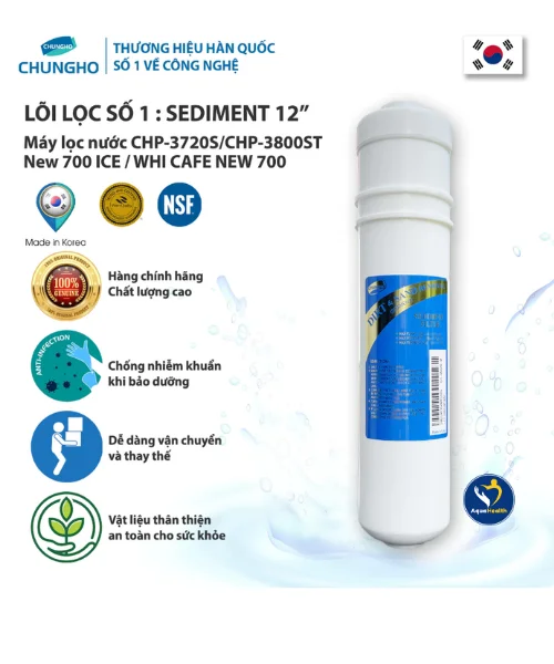 lõi lọc nước ChungHo Iguassu 500 Plus-Lõi số 1: Sediment
