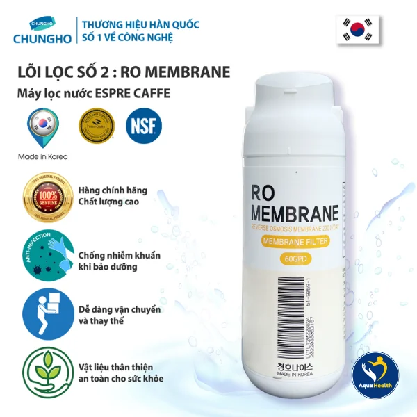 Lõi lọc nước ChungHo Espre Caffe - Lõi số 2: RO Membrane