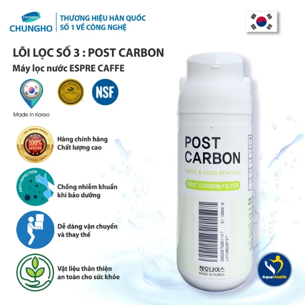 Lõi lọc nước ChungHo Espre Caffe - Lõi số 3 Post Carbon