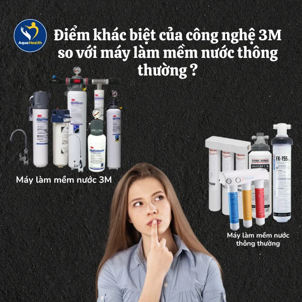 review máy lọc nước ChungHo - Sự khác giữa máy làm mềm nước thông thường và máy làm mềm nước 3M