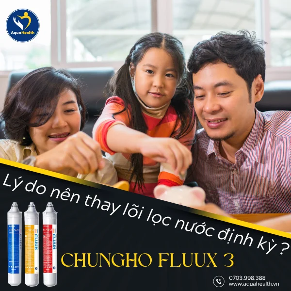 Lõi Lọc Nước ChungHo FLUUX 3 - Lý do nên thay lõi đúng hạn