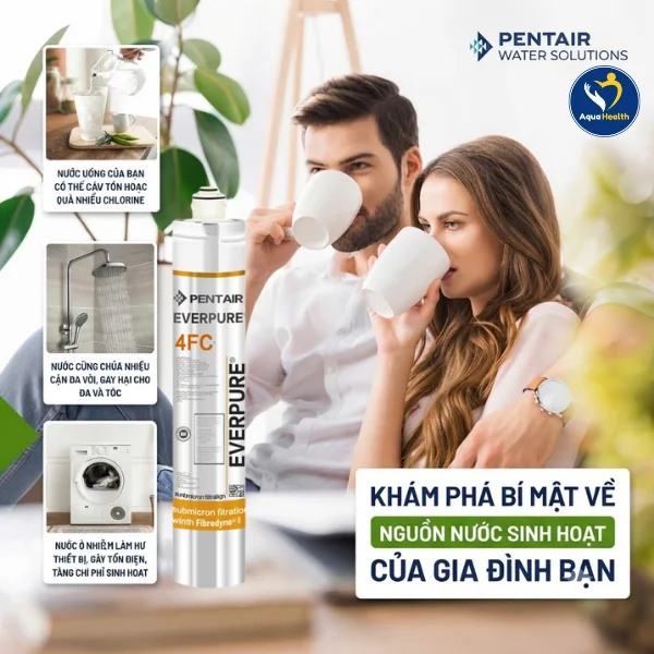 Lõi lọc nước Pentair Everpure 4FC-S - Lý do cần thay lõi lọc nước đúng hạn