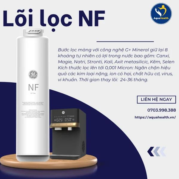 Lõi lọc nước GE CTS20 - màng lọc NF công nghệ G+ độc quyền