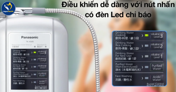 Thay lõi lọc máy ion kiềm panasonic tk-as45