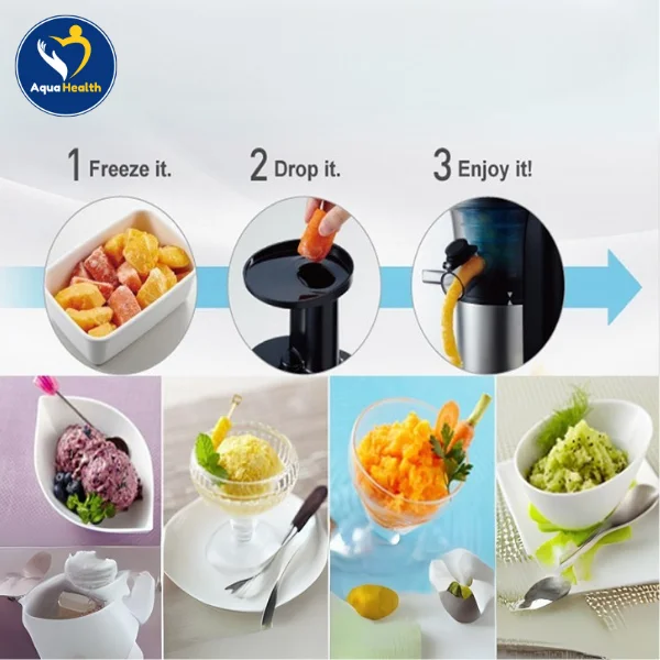 Máy Ép Chậm Panasonic MJ-L500SRA Xay Được Cả Trái Cây Đông Lạnh