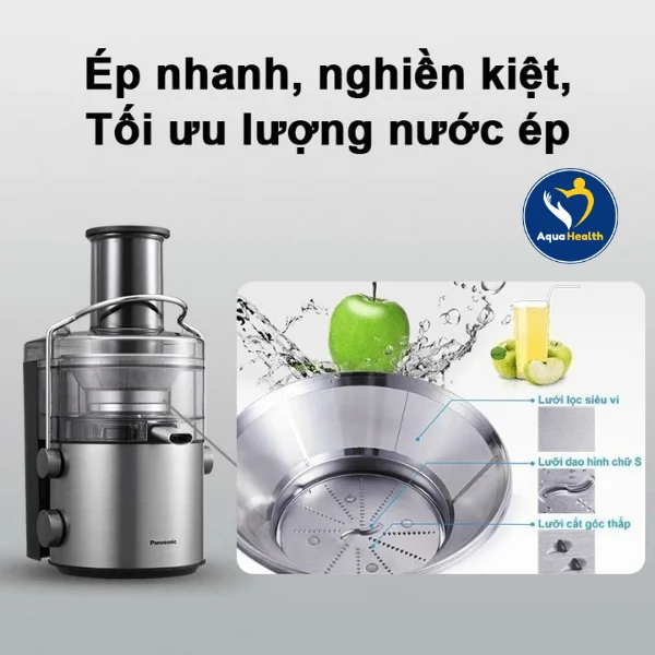 Máy Ép Trái Cây Panasonic MJ-CB800SRA Ép Nhanh, Tối Ưu Lượng Nước