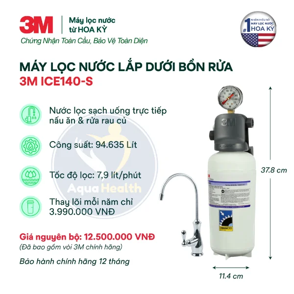 công nghệ lọc làm mềm và giữ khoáng 3M- máy lọc nước âm bồn 3M