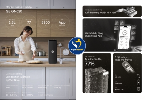Máy lọc nước âm tủ bếp GE GN620