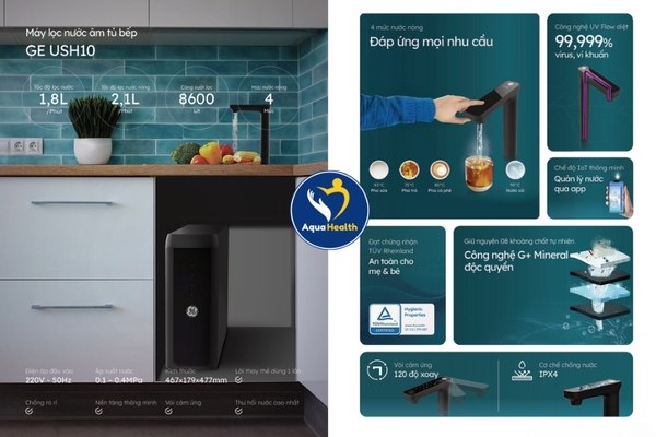 Máy lọc nước âm tủ bếp GE USH10