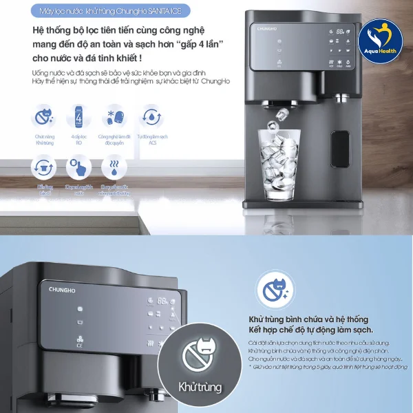 review máy lọc nước ChungHo - máy lọc nước chungho sanita ice