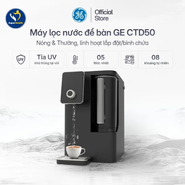 Máy lọc nước GE CTD50 công nghệ lọc đột phá đến từ Hoa Kỳ