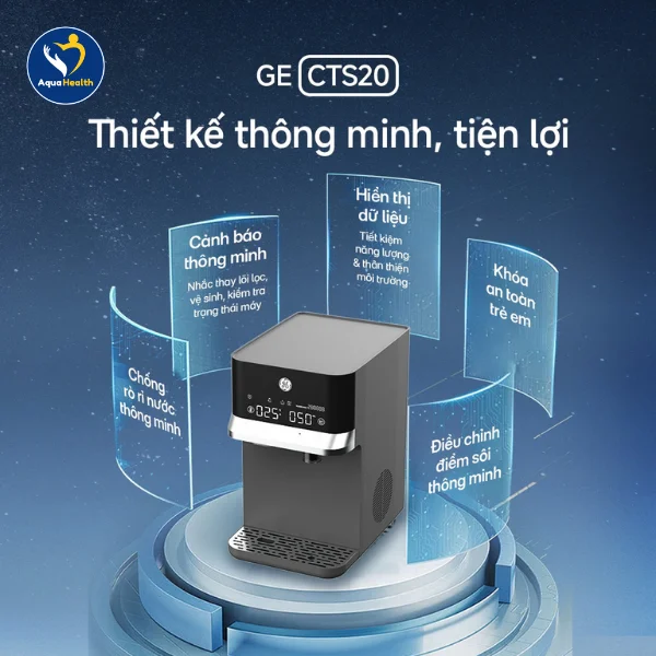 máy lọc nước nóng lạnh GE - máy lọc nước nóng lạnh GE CTS20