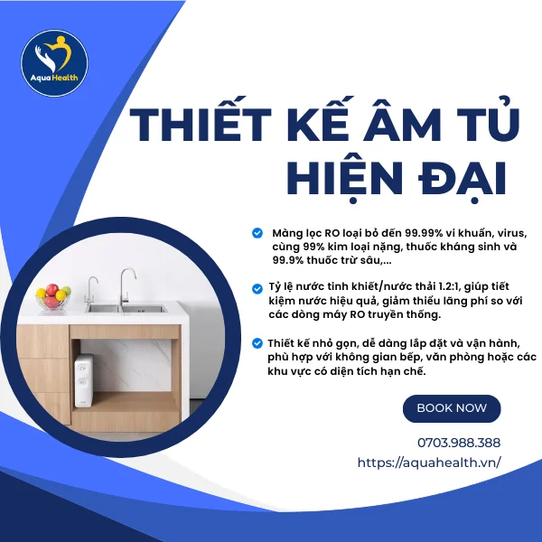 Máy lọc nước Philips-Thiết kế "undersink" hiện đại