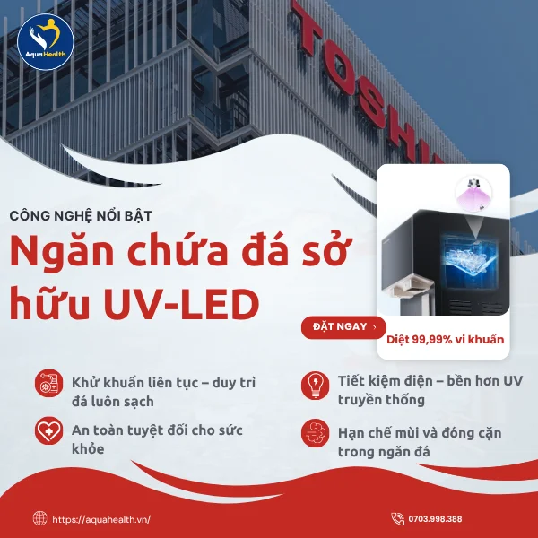 Toshiba TWP-IW2469SVN(K) - Sở hữu công nghệ đèn UV-LED, diệt khuẩn lên đến 99,99%