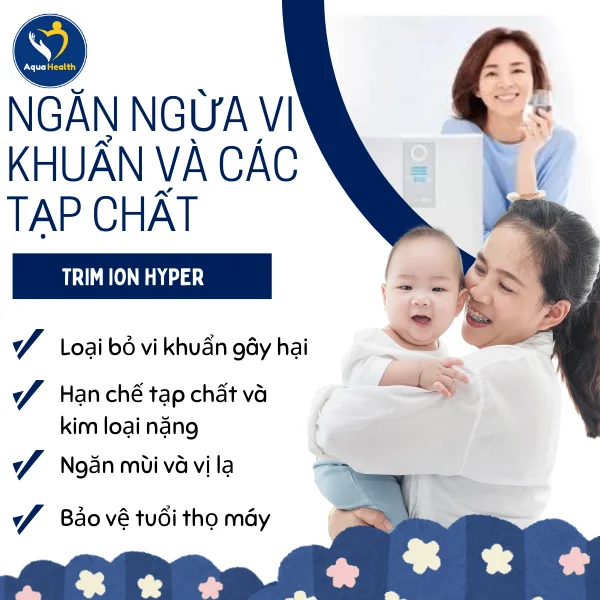 Thay lõi máy ion kiềm trim ion hyper ngăn ngừa vi khuẩn và các tạp chất
