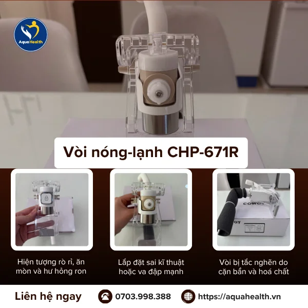 Các Dòng Máy Tương Thích Với Vòi Nóng Lạnh Coway CHP-671R