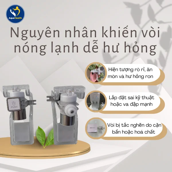 Nguyên nhân khiến vòi nóng lạnh Coway CHP-260L dễ hư hỏng