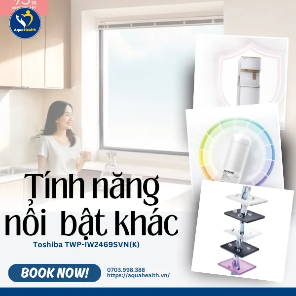Máy lọc nước làm đá Toshiba TWP-IW2469SVN(W) - Những tính năng nổi bật khác