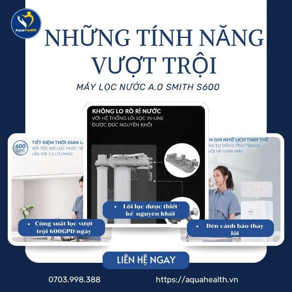 Những tính năng vượt trội của máy lọc nước A.O Smith S400