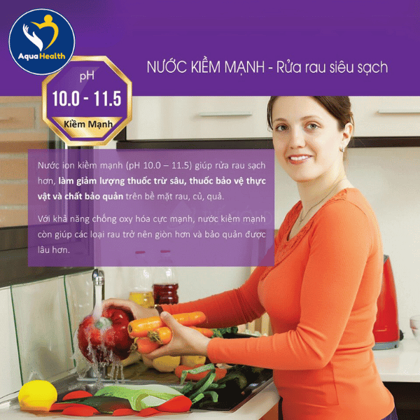 Nồng độ pH của nước từ 8.5 - 9.5