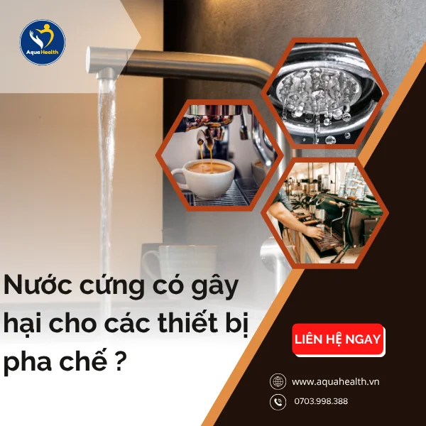 máy làm mềm nước ChungHo Fluux VH-IEN 3000- nước cứng có thể gây hại cho các thiết bị pha chế