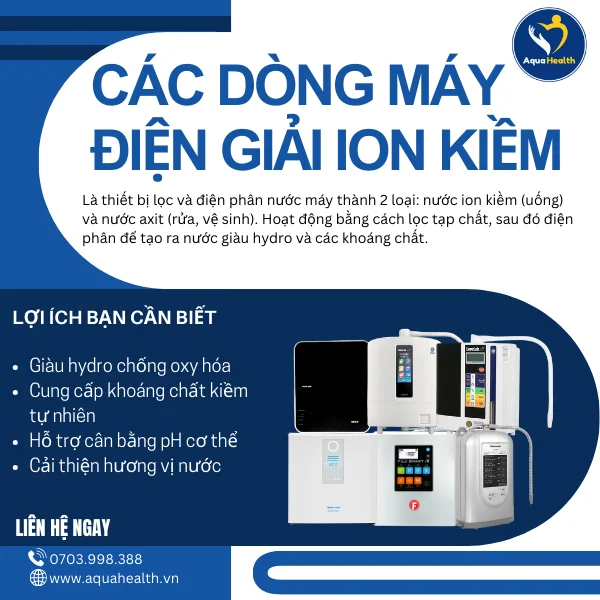 So sánh nước điện giải ion kiềm và nước máy là gì