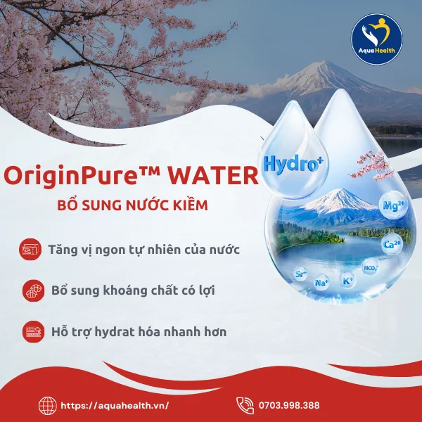 Máy lọc nước Toshiba NA1SVN(K) - OriginPure™ WATER bổ sung nước kiềm