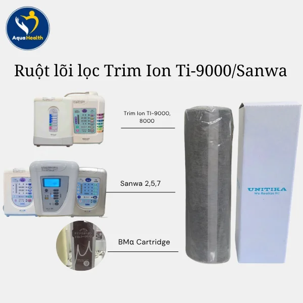 Ruột lõi lọc Trim Ion Ti-9000_Sanwa tương thích với các dòng máy Trim Ion