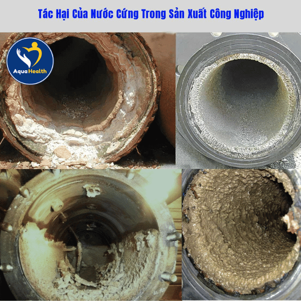 Tác hại của nước nhiễm đá vôi đến hoạt động công nghiệp